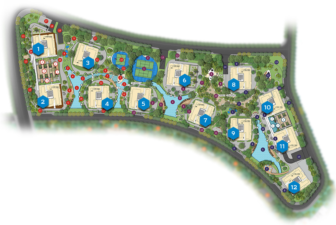 Mặt bằng dự án Gem Riverside